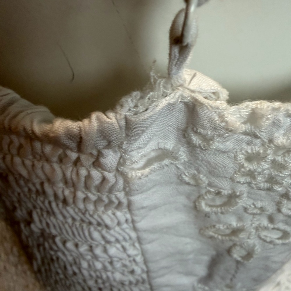 Old Navy White Eyelet Midi Dress - Picture 7 of 8